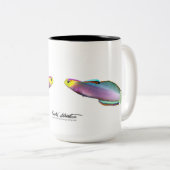 Helfrich's dartfish, Nemateleotris helfrichi Tweekleurige Koffiemok (Voorkant rechts)