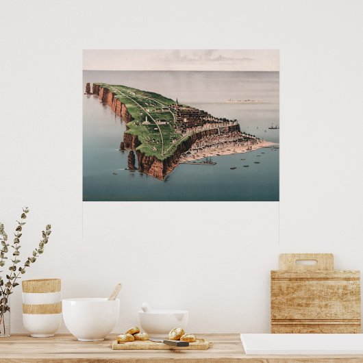  Helgoland Illustration Poster (Keuken)