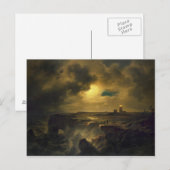 Helgoland in Moonlight, 1851 Briefkaart (Voorkant / Achterkant)