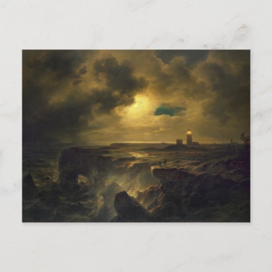 Helgoland in Moonlight, 1851 Briefkaart (Voorkant)