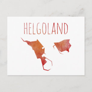 Helgoland Map Briefkaart