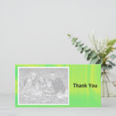 Helgroene Schaduw Bedankkaart (Staand voorkant)