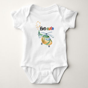 Heli-schattige babykleding, Helikopter thema Romper