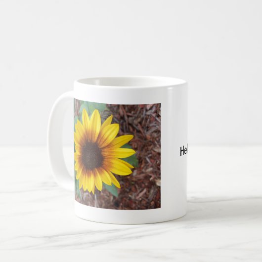 Helianthus Annuus Koffiemok (Voorkant links)