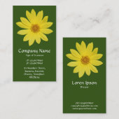 Helianthus 'Citroenkoningin' Zonnebloem - Bosgroen Visitekaartje (Voorkant / Achterkant)