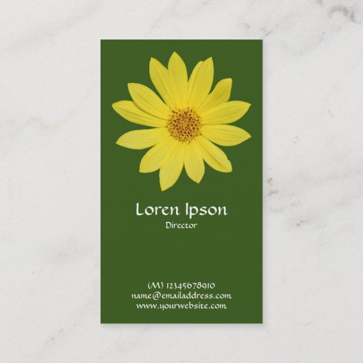 Helianthus 'Citroenkoningin' Zonnebloem - Bosgroen Visitekaartje (Achterkant)