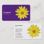 Helianthus 'Lemon Queen' Zonnebloem - Royal Paarse Visitekaartje (Voorkant / Achterkant)