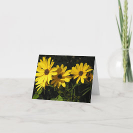 Helianthus salicifolius (Zonnebloem met wilgenblad Feestdagen Kaart