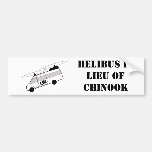 Helibus-Bumpersticker Bumpersticker (Voorkant)