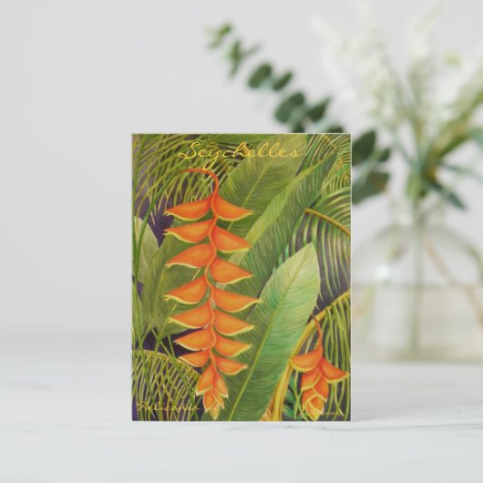 Heliconia Briefkaart (Staand voorkant)