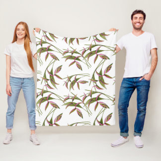 Heliconia Fleece Blanket
