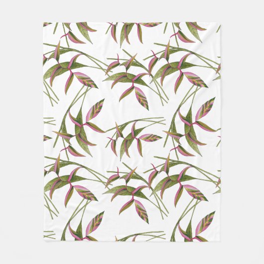 Heliconia Fleece Blanket Deken (Voorkant)