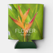 Heliconia Flowers Botanisch Plant Tuinontwerp Blikjeskoeler (Voorkant)