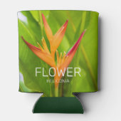 Heliconia Flowers Botanisch Plant Tuinontwerp Blikjeskoeler (Achterkant)