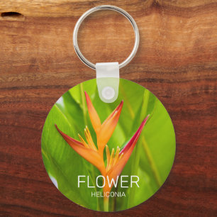 Heliconia Flowers Botanisch Plant Tuinontwerp Sleutelhanger