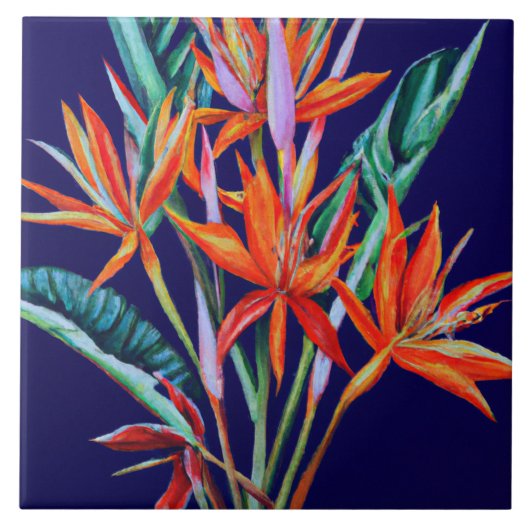 Heliconia-hemel Tegeltje (Voorkant)