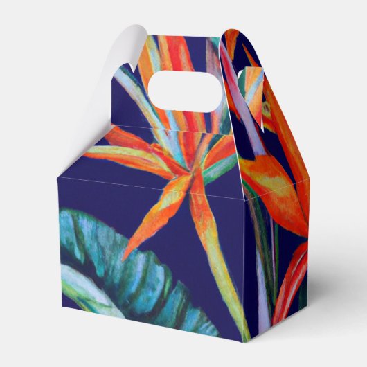 Heliconia Hemeltropische partij Bedankdoosjes (Achterkant)