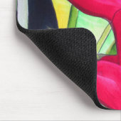 Heliconia Lobster Claw tropische waterverf Muismat (Hoek)