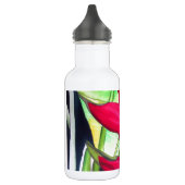 Heliconia Lobster Claw tropische waterverf Waterfles (Links)