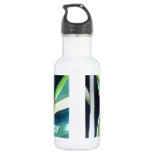 Heliconia Lobster Claw tropische waterverf Waterfles (Achterkant)