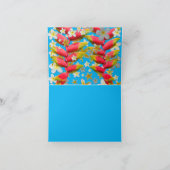 Heliconia Plumeria Bloesems Bedankkaart (Binnen)