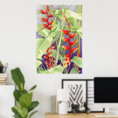 Heliconia Poster (Thuiskantoor)