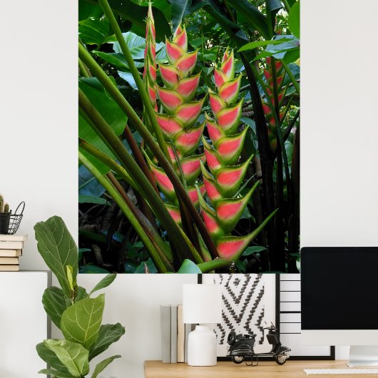 Heliconia Poster (Thuiskantoor)