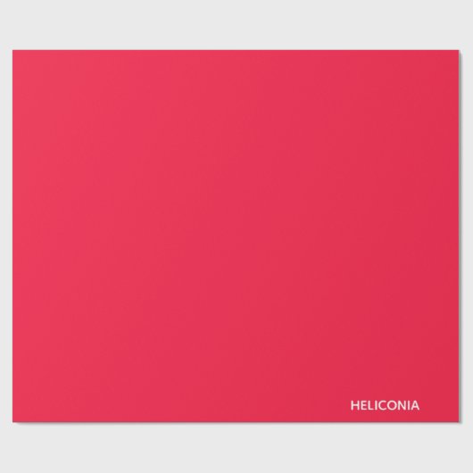 Heliconia rode kleurnaam cadeaupapier (Vlak)