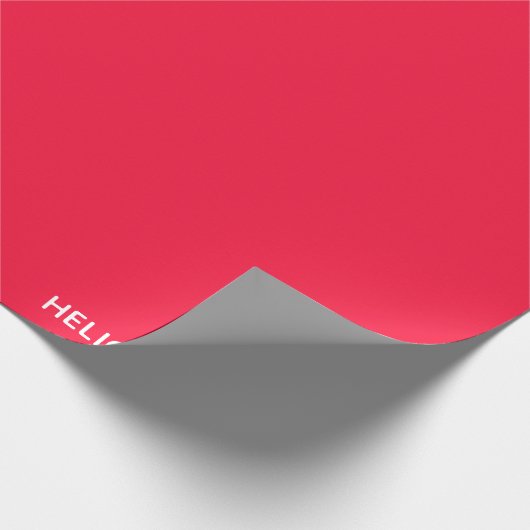 Heliconia rode kleurnaam cadeaupapier (Hoek)