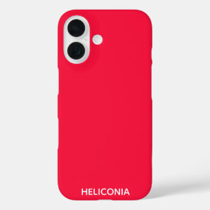 Heliconia rode kleurnaam iPhone 16 hoesje