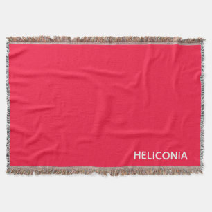 Heliconia rode kleurnaam deken