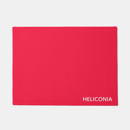 Heliconia rode kleurnaam deurmat (Voorkant)