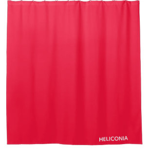 Heliconia rode kleurnaam douchegordijn
