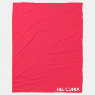 Heliconia rode kleurnaam fleece deken