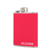 Heliconia rode kleurnaam heupfles (Links)