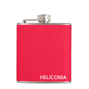 Heliconia rode kleurnaam heupfles