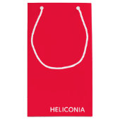 Heliconia rode kleurnaam klein cadeauzakje (Achterkant)