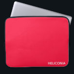 Heliconia rode kleurnaam laptop sleeve<br><div class="desc">Heliconia rode kleurnaam</div>