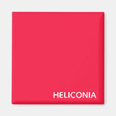 Heliconia rode kleurnaam magneet (Voorkant)