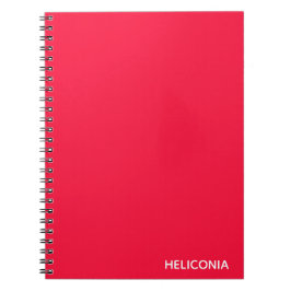 Heliconia rode kleurnaam notitieboek