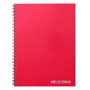 Heliconia rode kleurnaam notitieboek