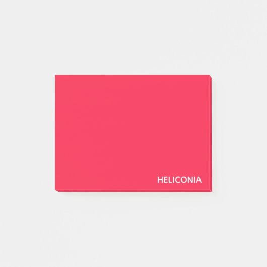 Heliconia rode kleurnaam post-it® notes (Voorkant)