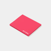 Heliconia rode kleurnaam post-it® notes (Schuin)