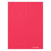 Heliconia rode kleurnaam tafelkleed (Voorkant)