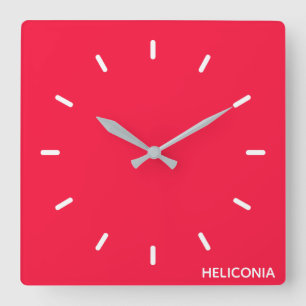 Heliconia rode kleurnaam vierkante klok