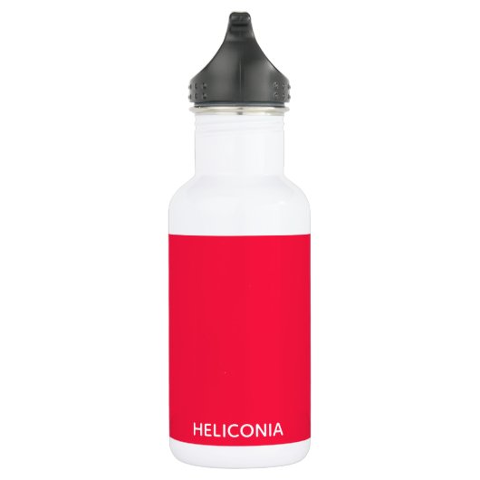 Heliconia rode kleurnaam waterfles  (Rechts)