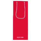 Heliconia rode kleurnaam wijn cadeautas (Voorkant)