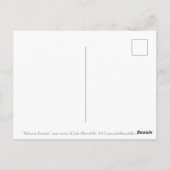 Heliconia Rostrata Tropical Flower Floral Art Blau Briefkaart (Achterkant)