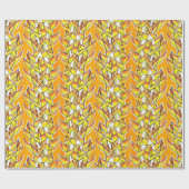 Heliconia Tropical Botanical Bold Floral Pattern Cadeaupapier (Vlak)