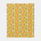 Heliconia Tropical Botanical Bold Floral Pattern Fleece Deken (Voorkant)